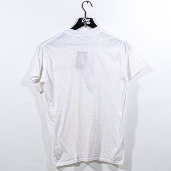 The Palm Beaches Florida Flamingo T-Shirt Small VTG 80s Iron On Preppy Surf - Picture 2 of 10